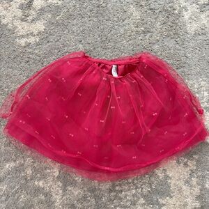 Janie and Jack Red Tulle Skirt